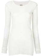Rick Owens - Long Sleeve T-shirt - Women - Cotton - 42, White, Cotton