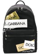 Dolce & Gabbana Logo Print Backpack - Black