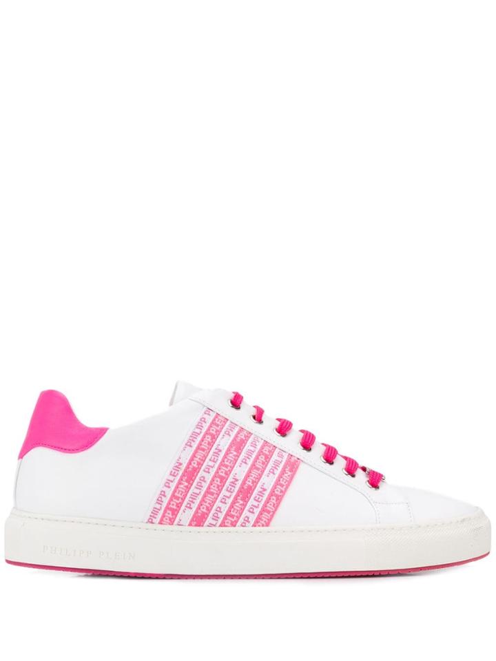 Philipp Plein Logo Tape Sneakers - White