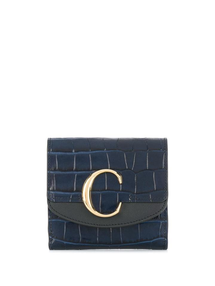 Chloé C Card Holder - Blue