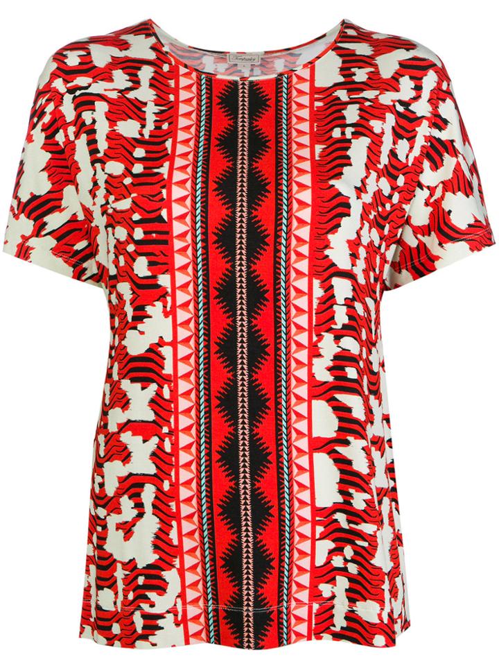 Temperley London Mixed Print T-shirt - Red