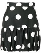 Msgm Polka Dot Mini Skirt - Black