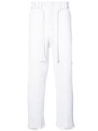 Craig Green Pleated Straight Leg Trousers - White