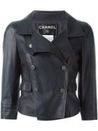 Chanel Vintage Double Breasted Biker Jacket