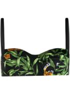 Mc2 Saint Barth Birkey Printed Bikini Top - Black