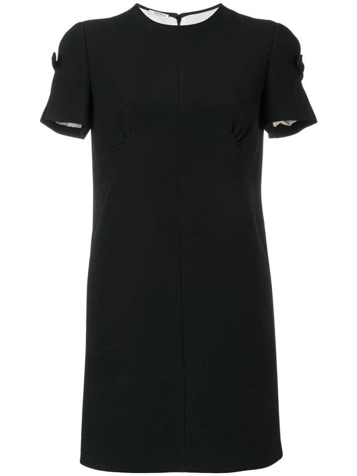 Miu Miu Bow Detail Mini Dress - Black