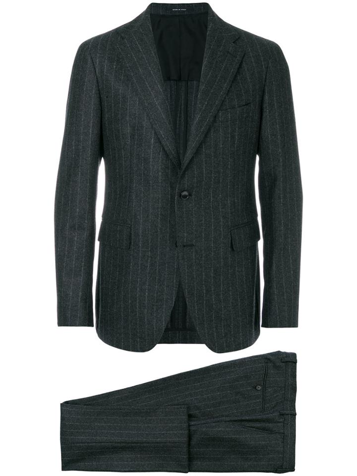 Tagliatore Pinstripe Two-piece Suit - Grey