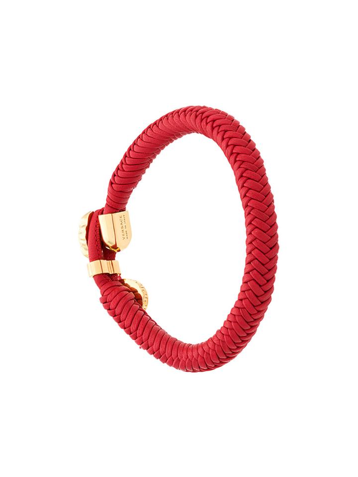 Versace Woven Medusa Bracelet - Red