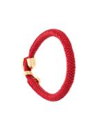 Versace Woven Medusa Bracelet - Red