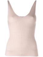 T By Alexander Wang Variegated Knit Cropped Tank Top - Pink & Purple