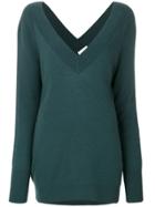 Equipment V-neck Jumper - Green