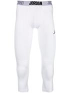 Nike Cropped Fitted Leggings - White