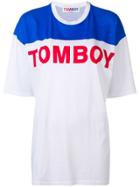 Filles A Papa Slogan Oversized T-shirt - White