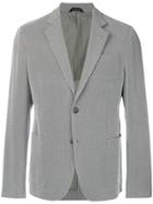 Giorgio Armani Micro-checked Blazer - Black