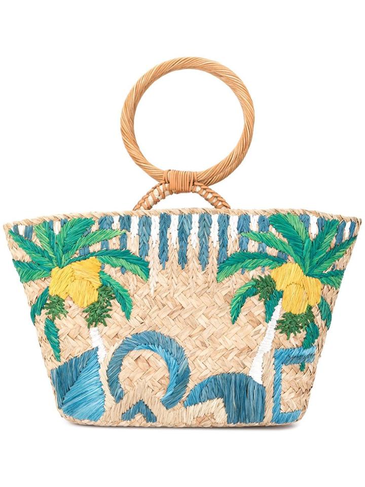 Aranaz Raffia Palm Tote - Do Not Use - Beige