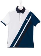 Boss Kids Colour Block Polo Shirt, Boy's, Size: 16 Yrs, Blue