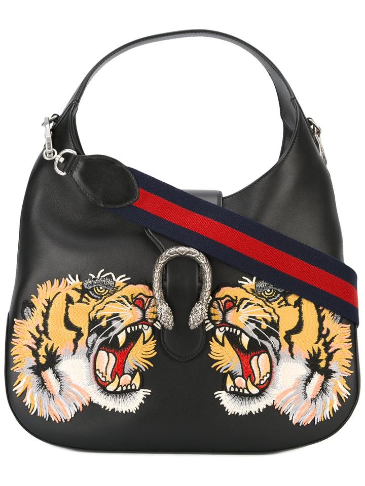 Gucci - Dionysus Hobo Tote - Women - Calf Leather/suede - One Size, Women's, Black, Calf Leather/suede
