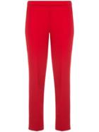 Theory Cropped Pull-on Trousers - Red