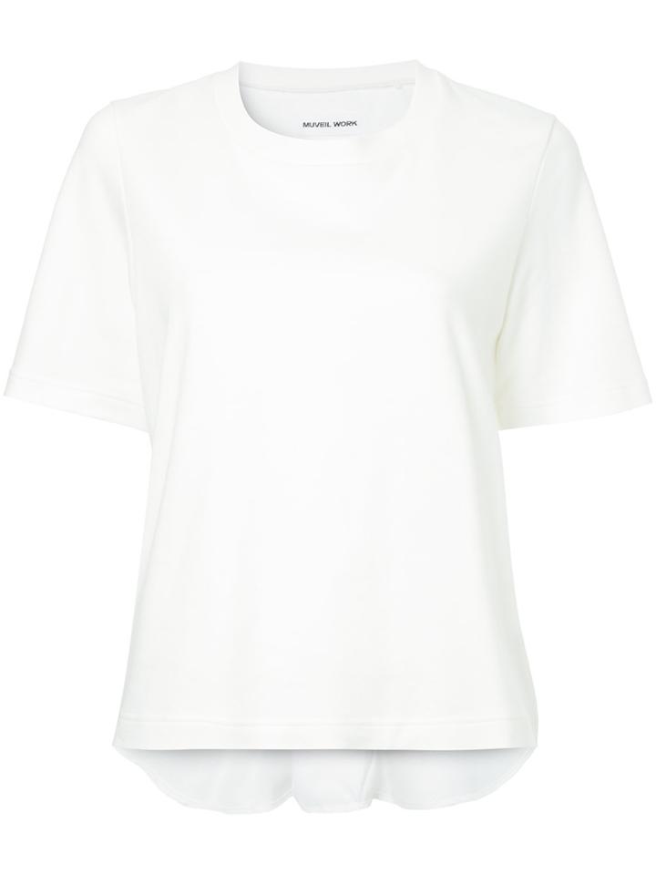 Muveil Knot Back T-shirt - White