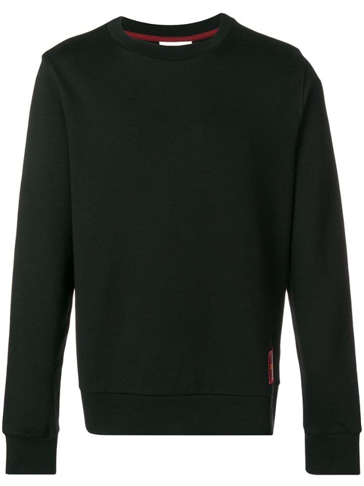 Ck Calvin Klein Logo Badge Sweatshirt - Black