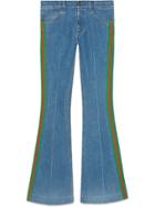 Gucci Stretch Denim Flare Pant - Blue