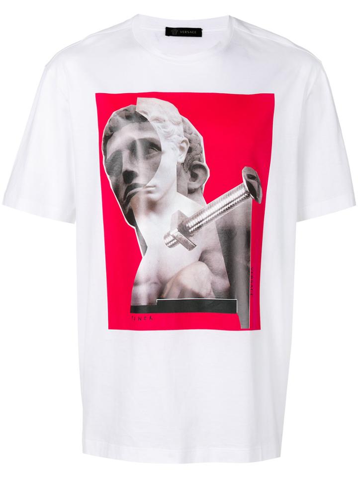 Versace Sculpture Print T-shirt - White