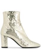 Saint Laurent Platino Ankle Boots - Gold