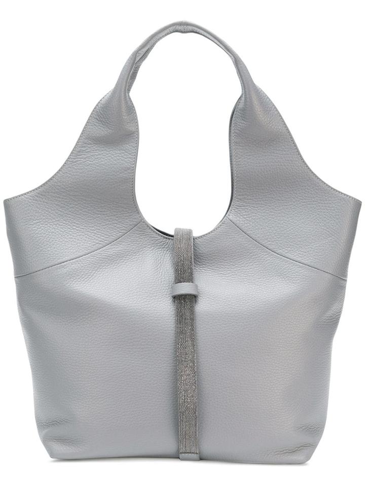 Fabiana Filippi Embellished Strap Bag - Grey