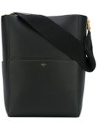 Céline Sangle Bag, Women's, Black, Calf Leather