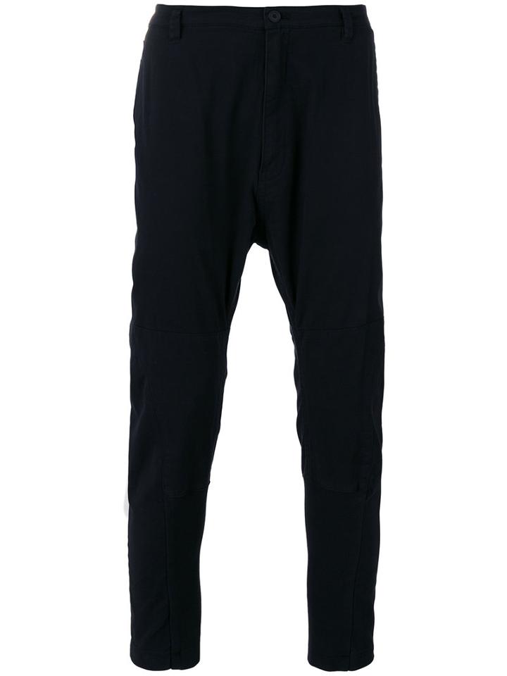 Helmut Lang - Back Strap Drop-crotch Trousers - Men - Cotton/spandex/elastane - 34, Black, Cotton/spandex/elastane