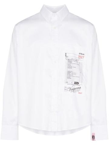 Vaquera Form Applique Shirt - White