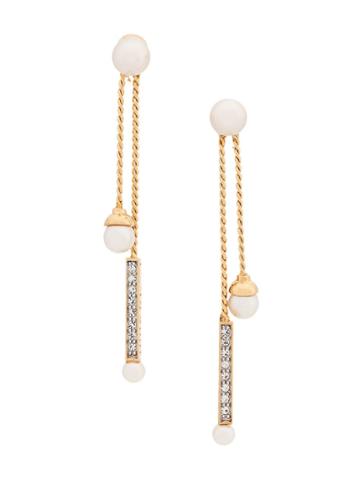 Nina Ricci Vintage Drop Earrings - Metallic