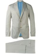Boglioli - Stitched Detail Suit - Men - Cotton/spandex/elastane/acetate/cupro - 48, Grey, Cotton/spandex/elastane/acetate/cupro