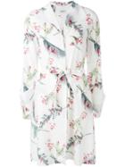 Cacharel - Printed Shirt Dress - Women - Silk - 36, White, Silk