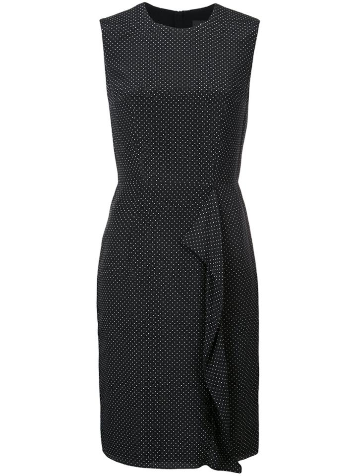 Paule Ka Cascade Ruffle Sleeveless Dress - Black