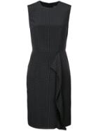 Paule Ka Cascade Ruffle Sleeveless Dress - Black
