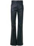 Prada Flared High Waisted Trousers - Blue