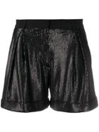 L'autre Chose High Rise Short Shorts - Black