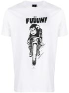 Ps Paul Smith Motorcycle Monkey Print T-shirt - White