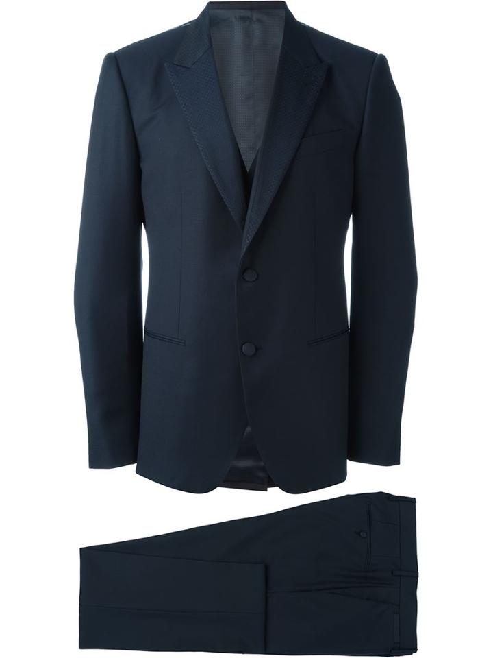 Dolce & Gabbana - Three Piece Tuxedo - Men - Silk/polyester/acetate/virgin Wool - 54, Blue, Silk/polyester/acetate/virgin Wool