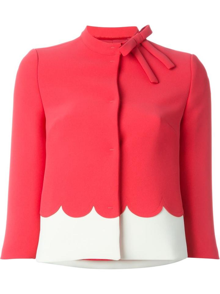 Red Valentino Scalloped Edge Crop Jacket