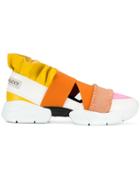 Emilio Pucci City Up Ruffle Sneakers - Orange