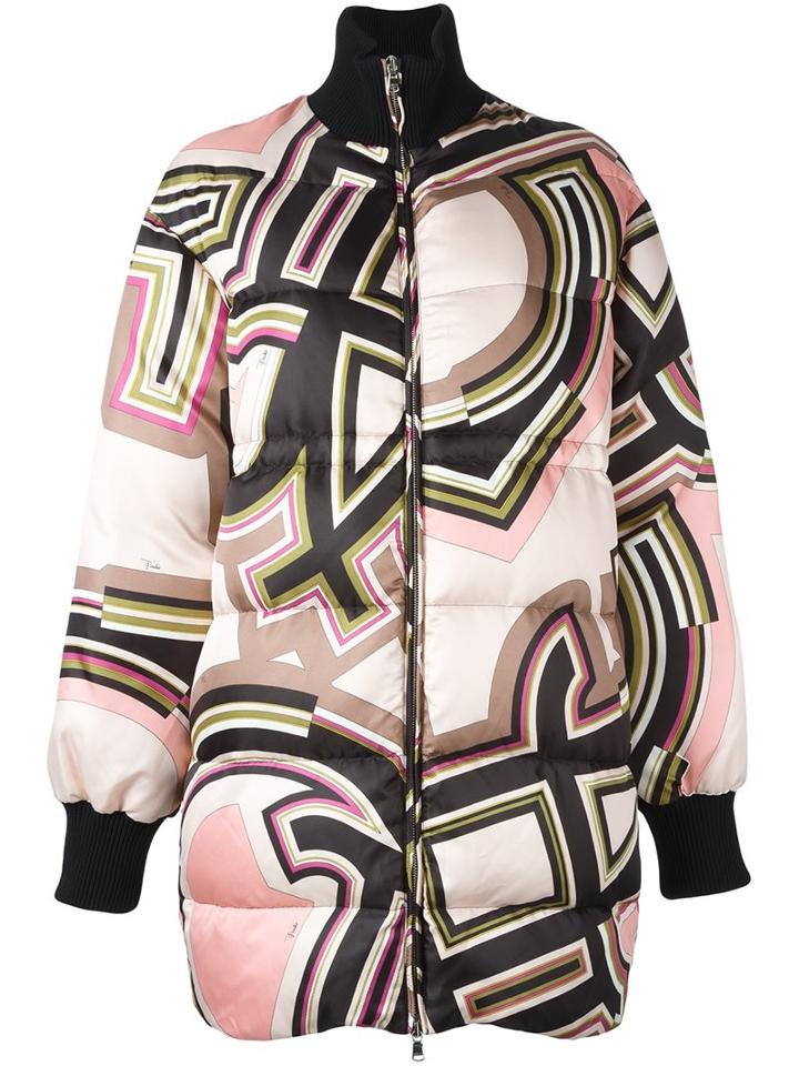 Emilio Pucci Oversize Padded Coat, Women's, Size: 42, Polyester/polyamide/feather Down