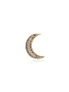 Andrea Fohrman Crescent Moon 14kt Gold Sapphire Singular Earring