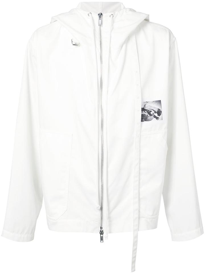 Raf Simons - Photo Print Hooded Jacket - Men - Cotton/polyester - 46, White, Cotton/polyester