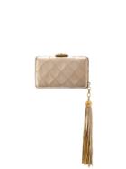 Chanel Vintage 1994's Quilted Box Clutch - Gold