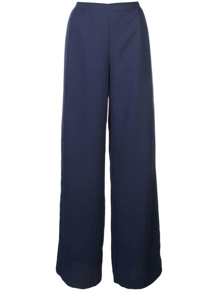 Diane Von Furstenberg Wide-leg Tailored Trousers - Blue