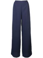 Diane Von Furstenberg Wide-leg Tailored Trousers - Blue
