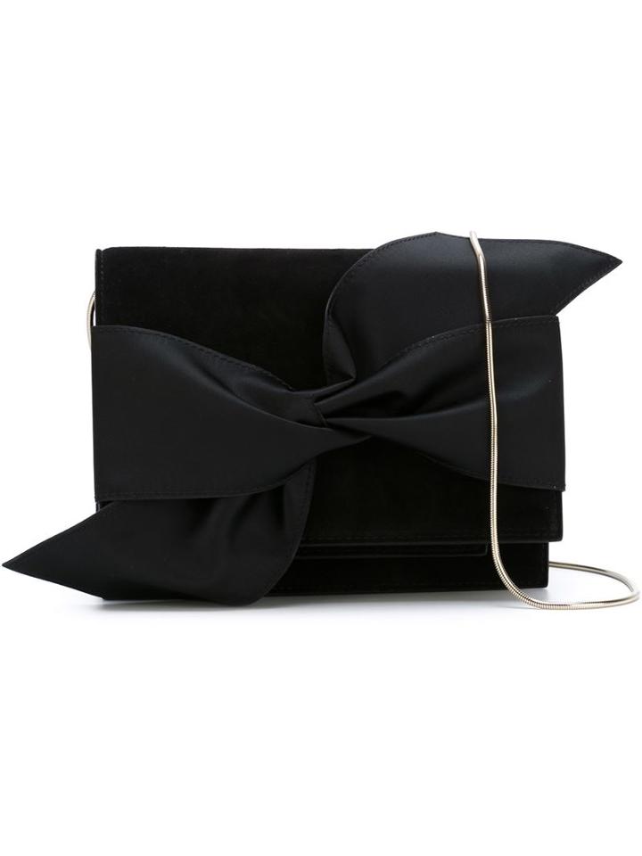 Victoria Beckham Bow Detail Clutch, Women's, Black
