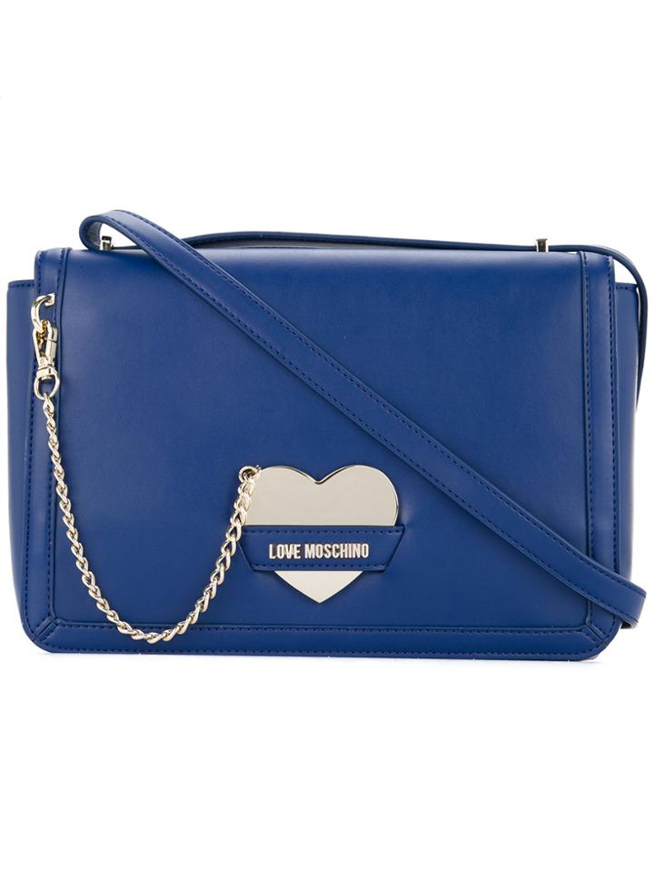 Love Moschino Chain-detail Crossbody Bag - Blue
